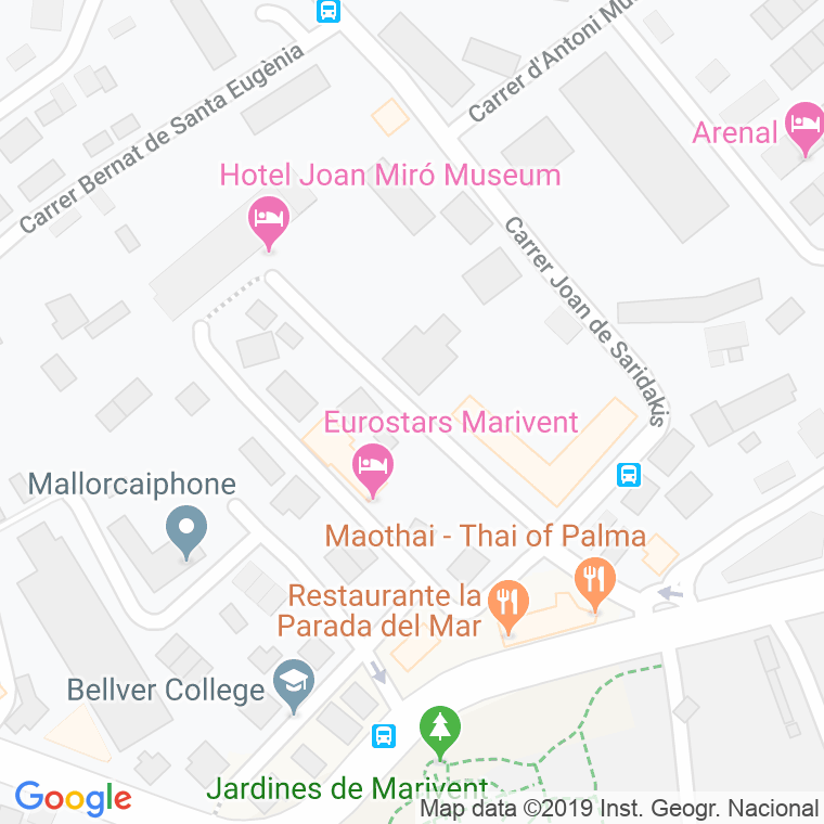 Código Postal calle Bartomeu Fons en Palma de Mallorca