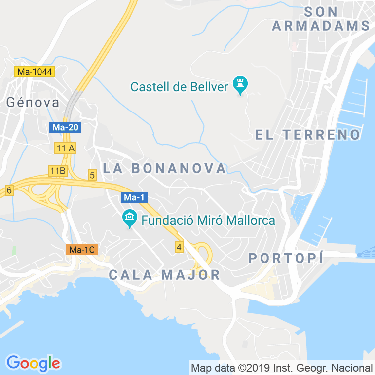 Código Postal calle Francesc Vidal I Sureda en Palma de Mallorca