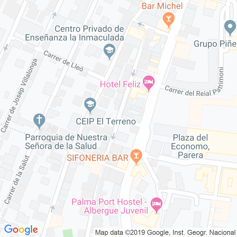 Código Postal calle Guarda en Palma de Mallorca