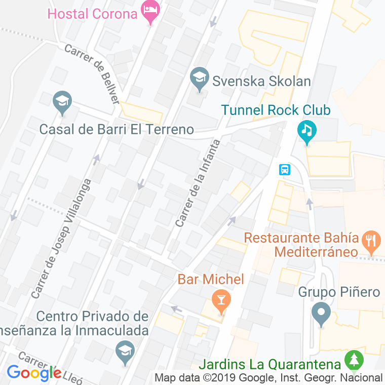 Código Postal calle Infanta   (Impares Del 1 Al 13)  (Pares Del 2 Al 18) en Palma de Mallorca