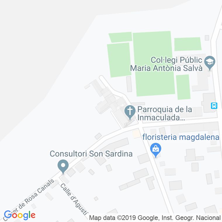Código Postal calle Monsenyor Mayrata, plaça en Palma de Mallorca