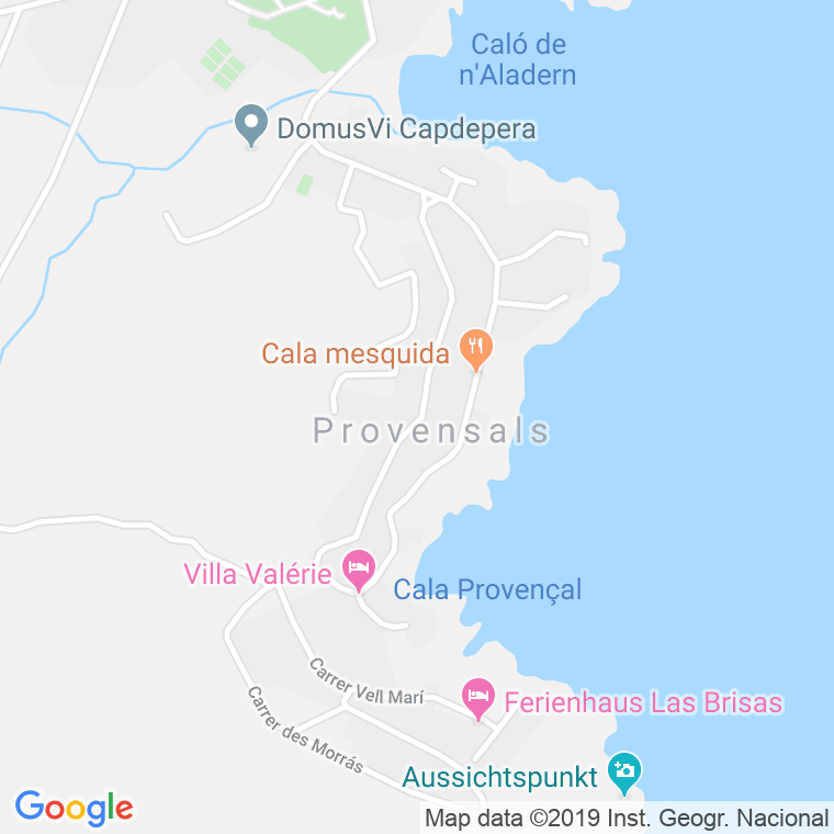 Código Postal de Cala Provensals en Illes Balears