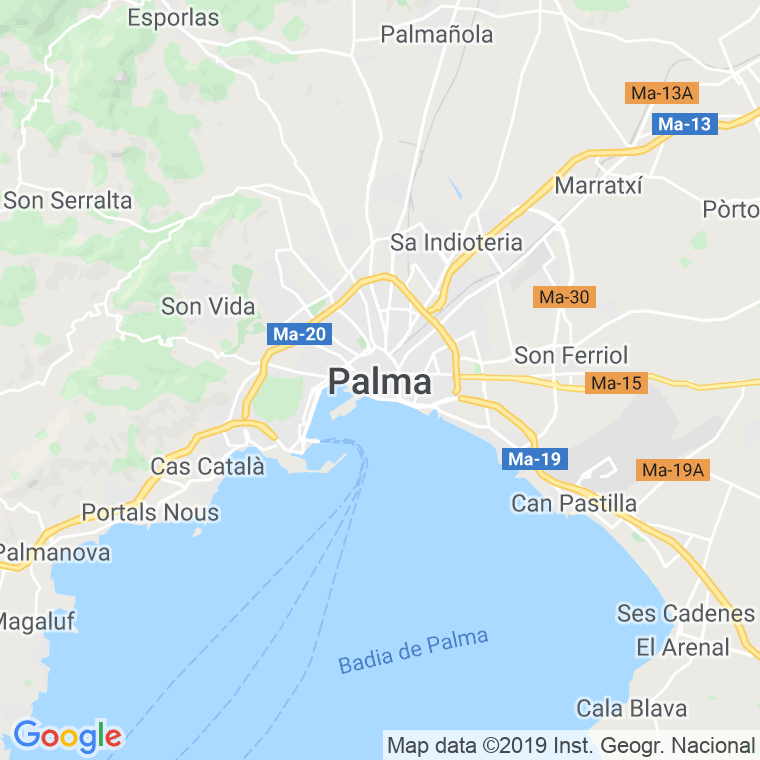 Código Postal calle Mares en Palma de Mallorca