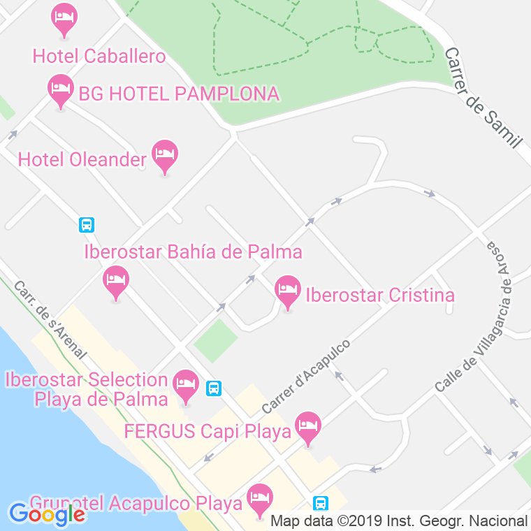 Código Postal calle Arenas De Bilbao en Palma de Mallorca