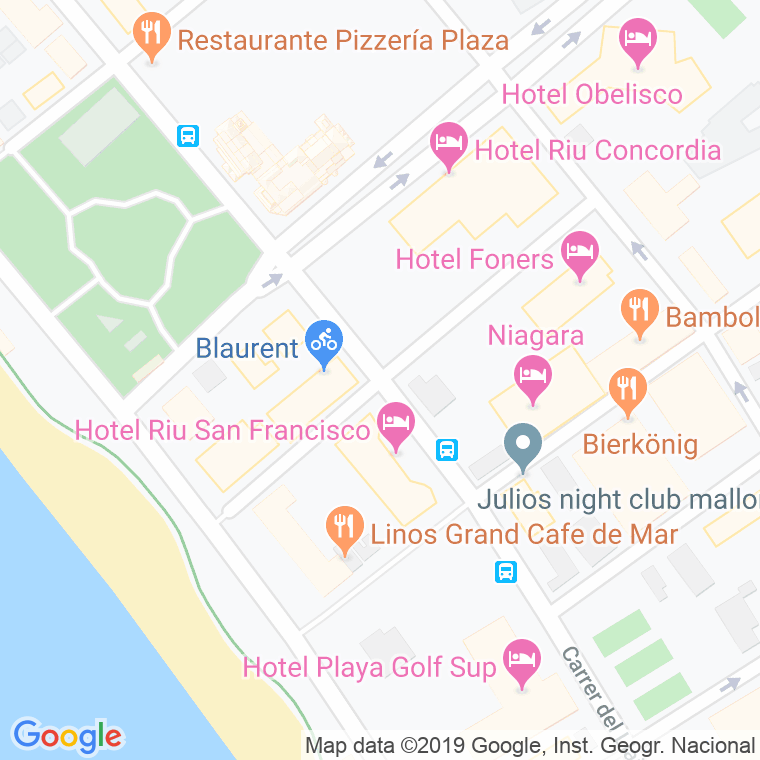 Código Postal calle Missio De Santa Barbara en Palma de Mallorca