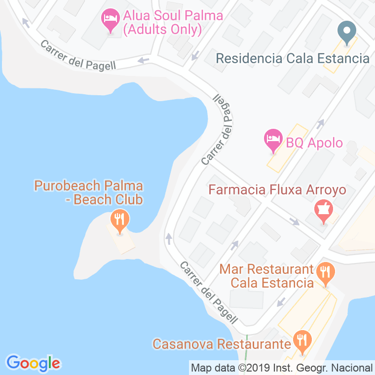 Código Postal calle Pagell en Palma de Mallorca