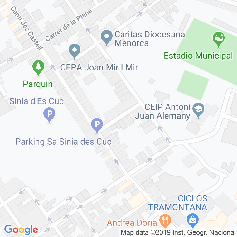Código Postal calle Sant Pau en Maó