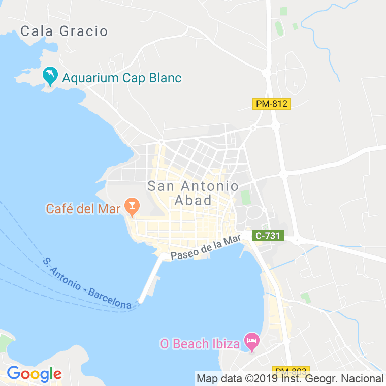 Código Postal de Eivissa-sant Antoni De Portmany (Carretera), Hasta Km.3, 900 en Illes Balears
