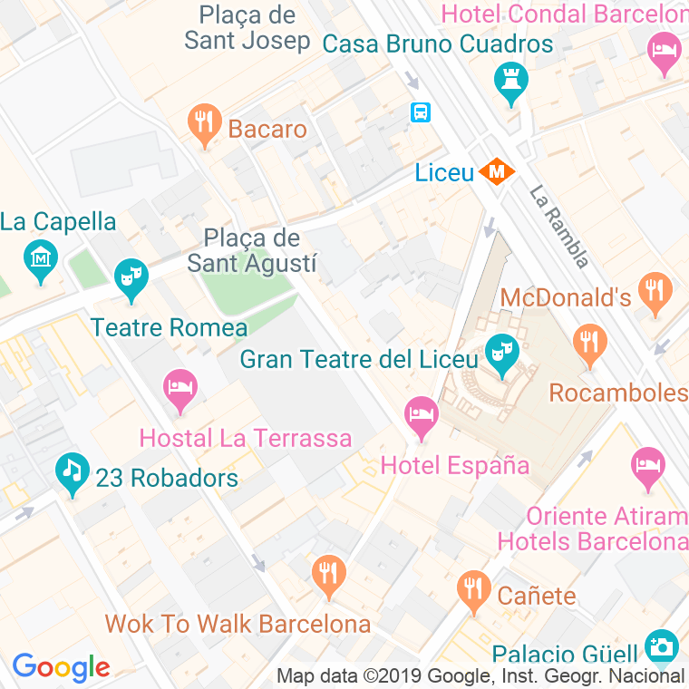 Código Postal calle Arc De Sant Agusti en Barcelona