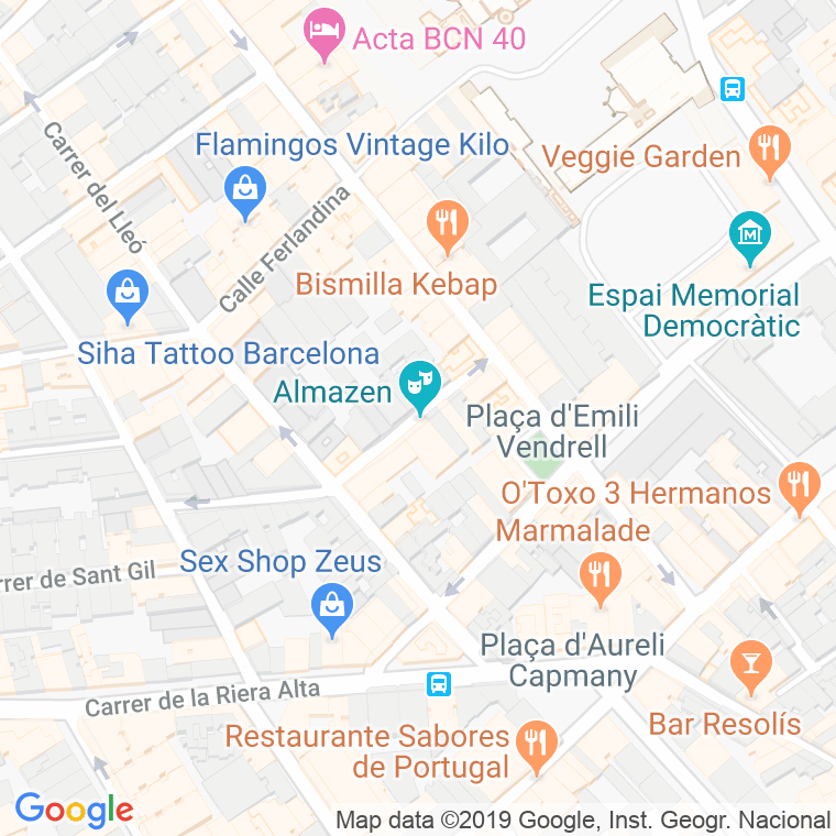 Código Postal calle Guifre en Barcelona