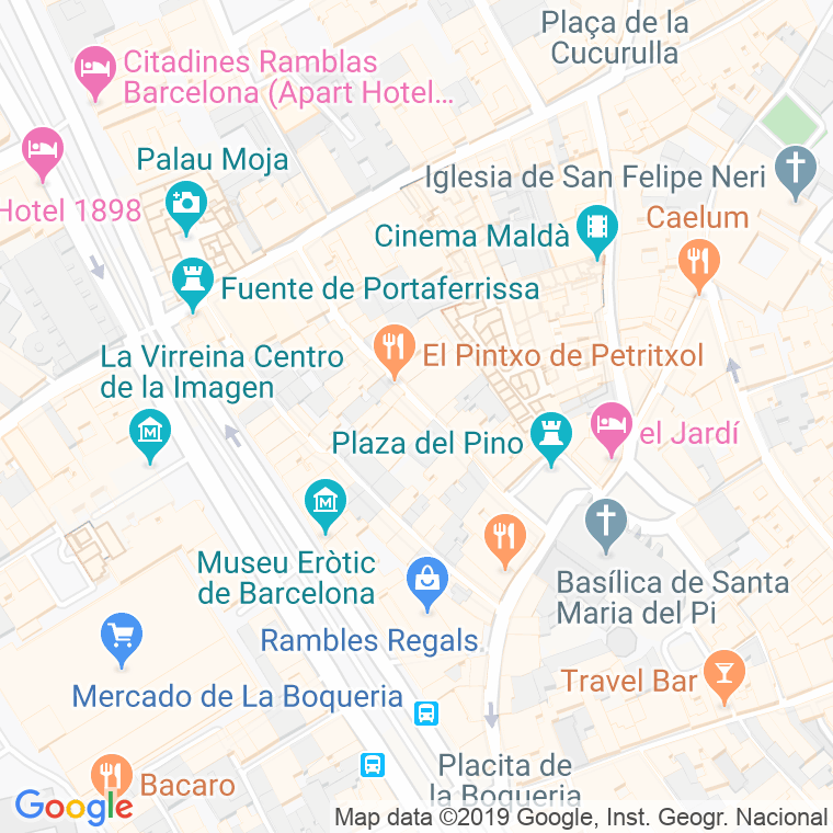 Código Postal calle Catalunya, De, plaça (Impares Del 1 Al 7)  (Pares Del 2 Al 6) en Barcelona