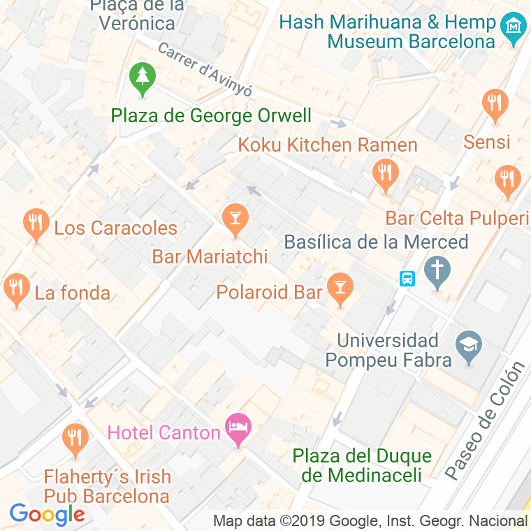 Código Postal calle Codols en Barcelona