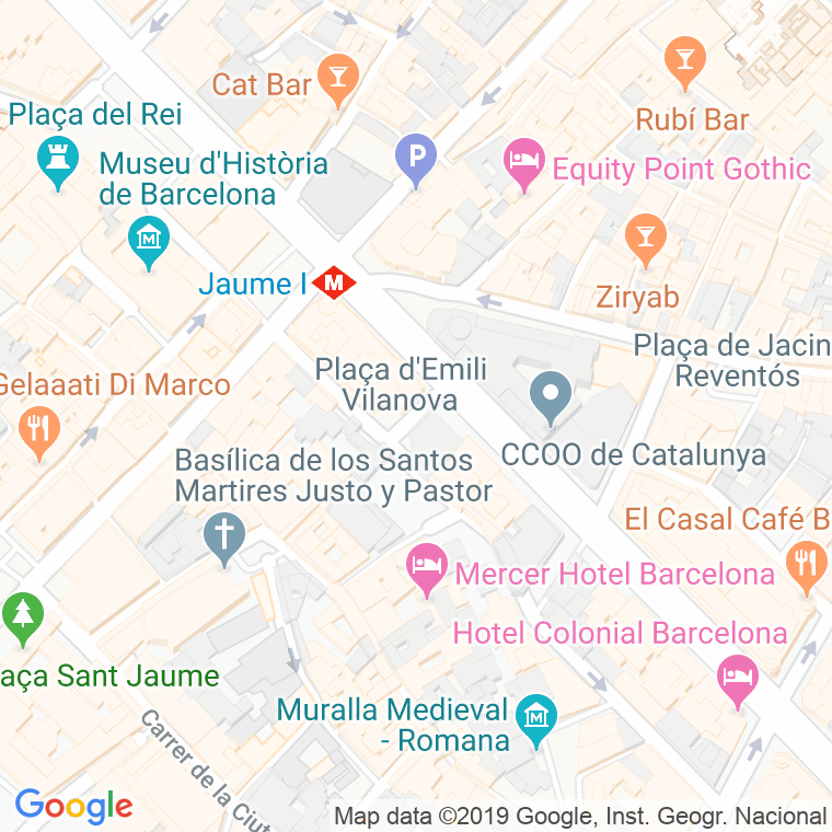 Código Postal calle Emili Vilanova, plaça en Barcelona