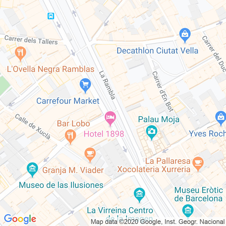 Código Postal calle Estudis, Dels, rambla en Barcelona
