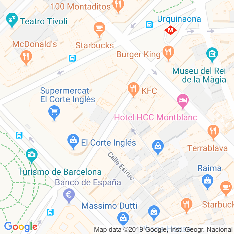 Código Postal calle Fontanella   (Impares Del 1 Al 3)  (Pares Del 2 Al 4) en Barcelona