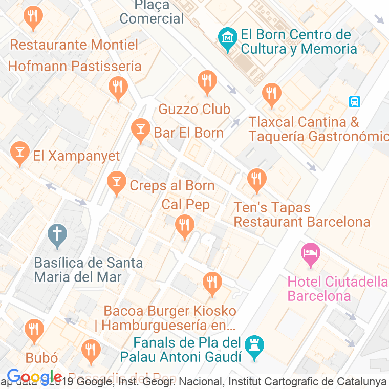 Código Postal calle Bonaire en Barcelona