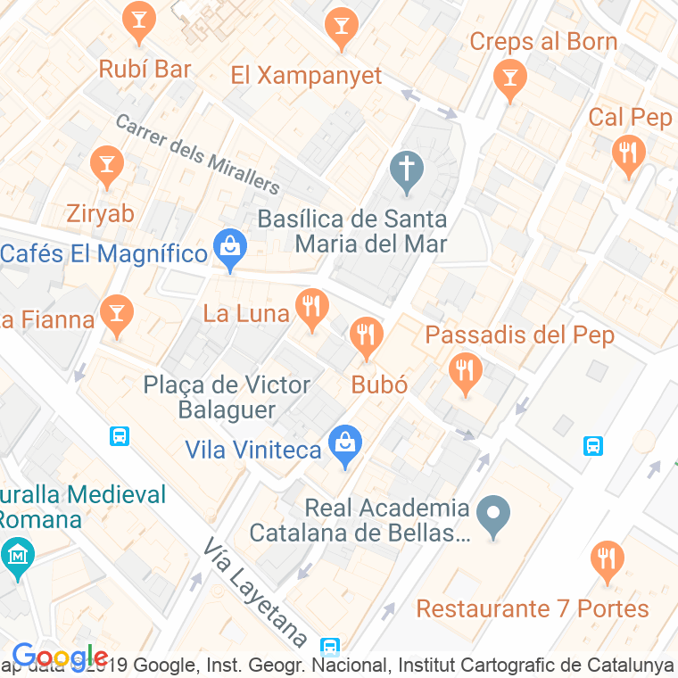 Código Postal calle Caputxes, De Les en Barcelona
