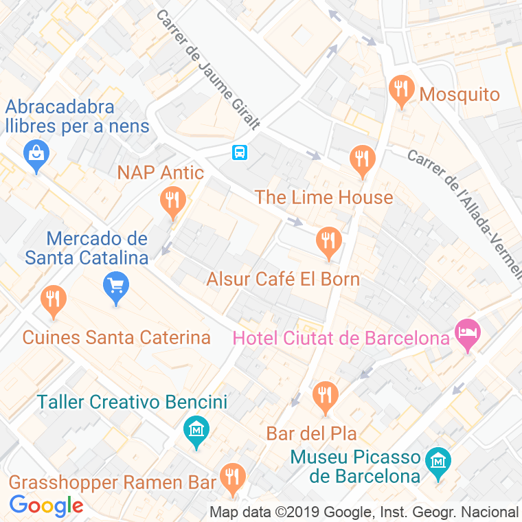 Código Postal calle Forn De La Fonda en Barcelona