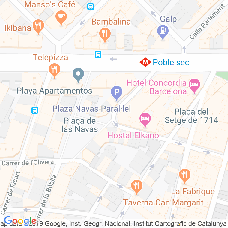 Código Postal calle Jaume Fabra, De en Barcelona