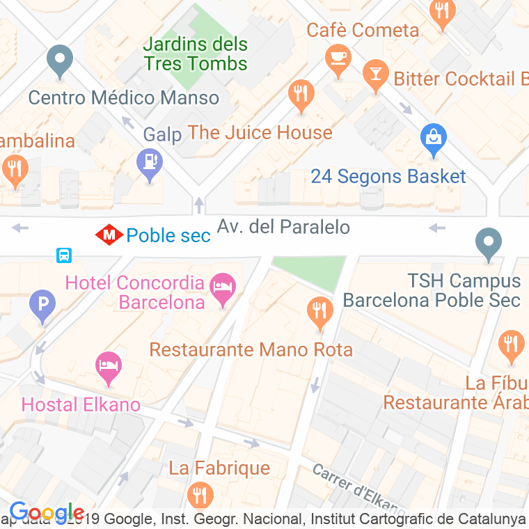 Código Postal calle Ocellets, Dels, plaça en Barcelona
