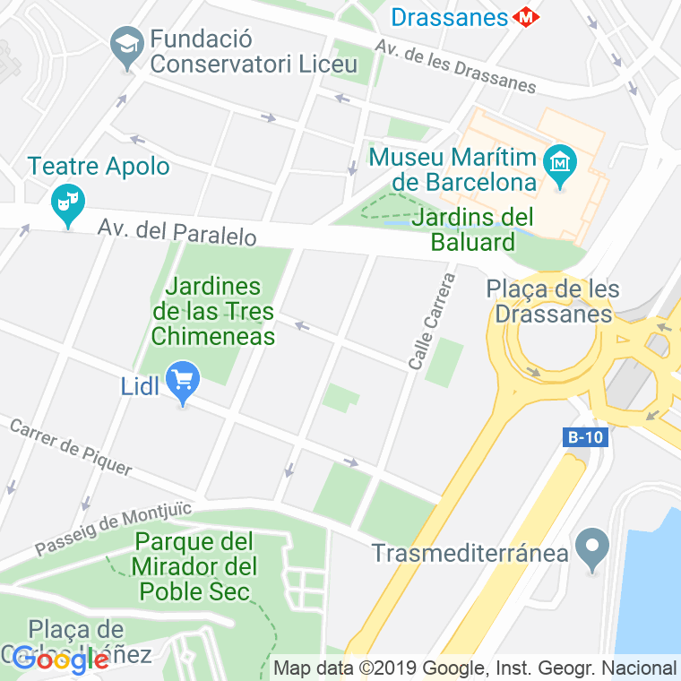 Código Postal calle Puig I Xoriguer en Barcelona