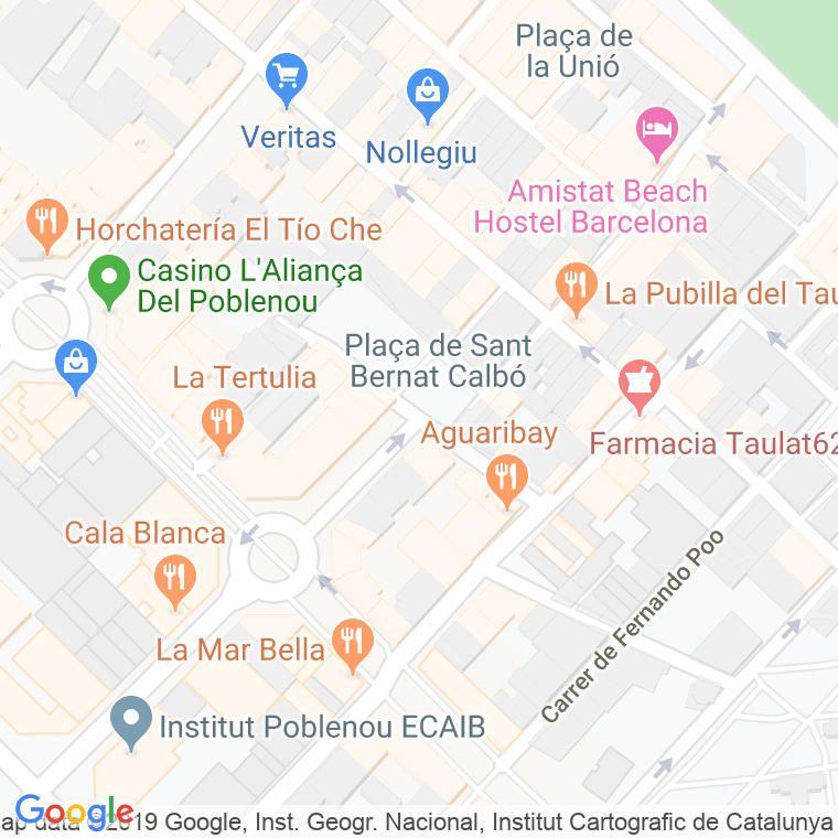 Código Postal calle Galceran Marquet en Barcelona