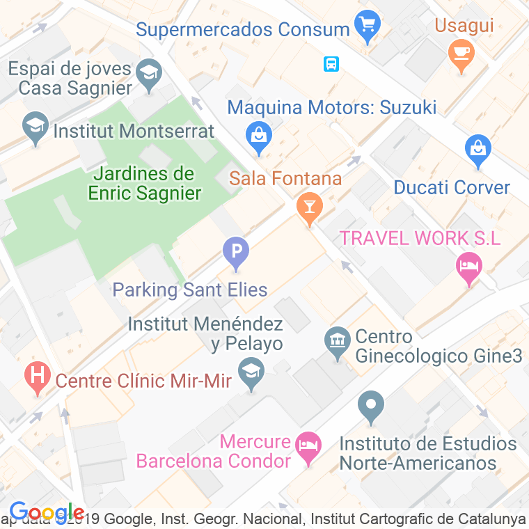 Código Postal calle Brusi en Barcelona