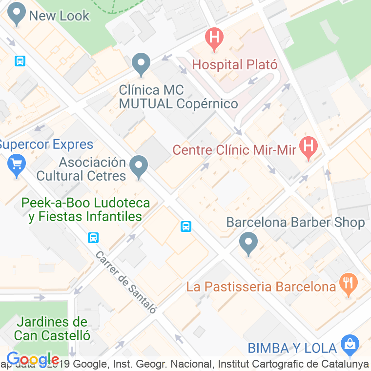 Código Postal calle Plato   (Impares Del 13 Al Final)  (Pares Del 18 Al Final) en Barcelona