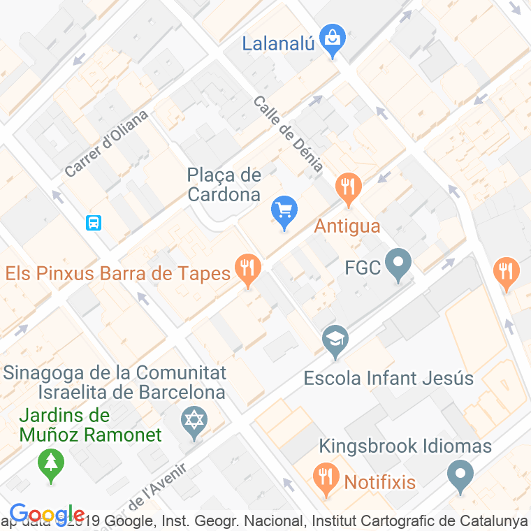 Código Postal calle Santa Peronella en Barcelona