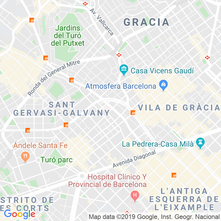 Código Postal calle Torre, plaça en Barcelona