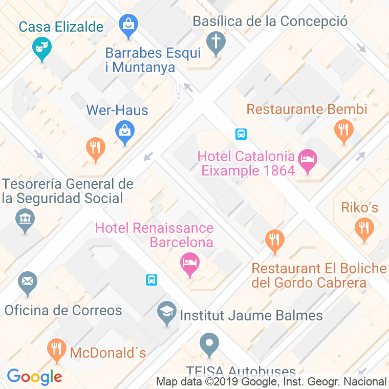 Código Postal calle Mendez Vigo, passatge en Barcelona