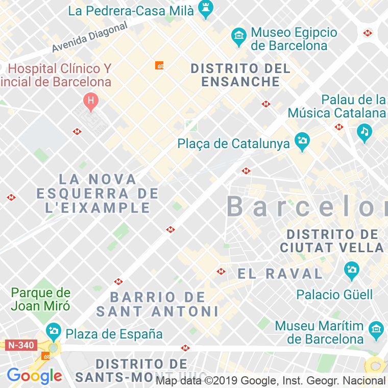Código Postal calle Casanova, De   (Impares Del 1 Al 103)  (Pares Del 2 Al 108) en Barcelona