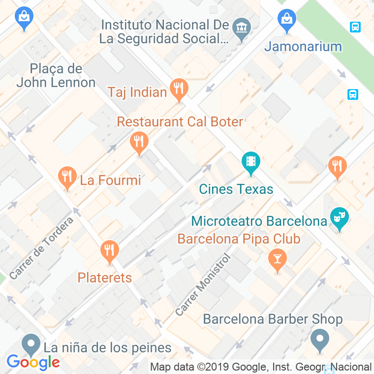 Código Postal calle Banyoles en Barcelona