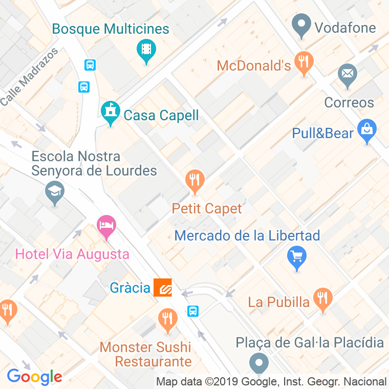 Código Postal calle Benet Mercade en Barcelona
