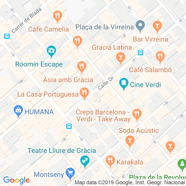 Código Postal calle Diamant, plaça en Barcelona