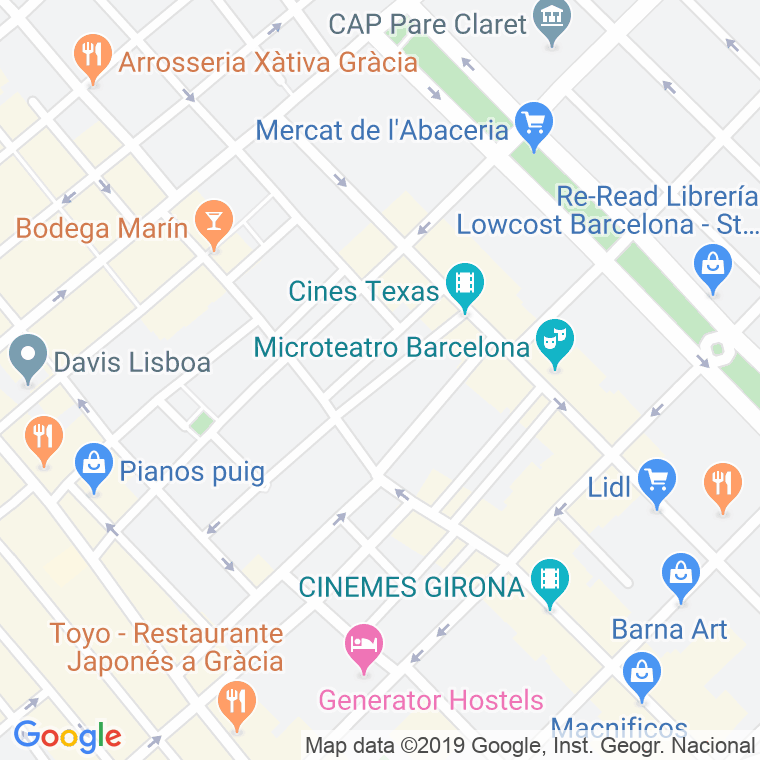 Código Postal calle Igualada en Barcelona