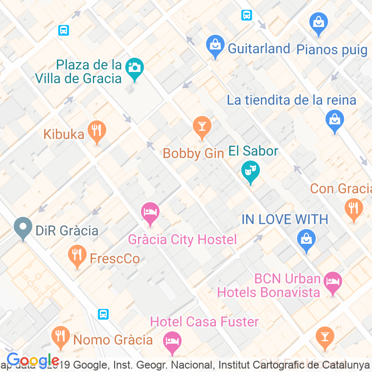 Código Postal calle Mozart en Barcelona
