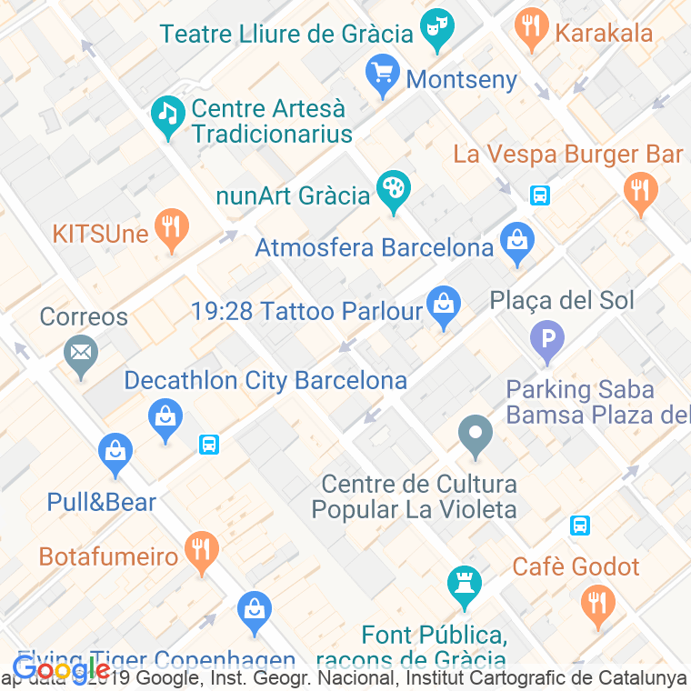 Código Postal calle Ros De Olano en Barcelona