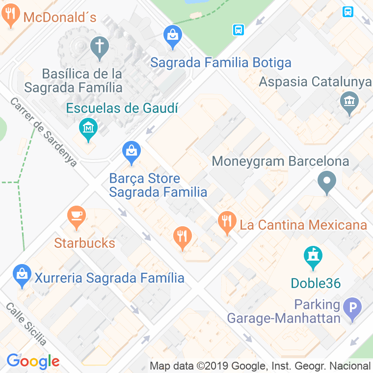Código Postal calle Font, De, passatge en Barcelona