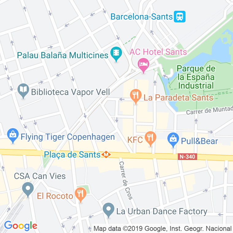 Código Postal calle Eusebi Planas en Barcelona