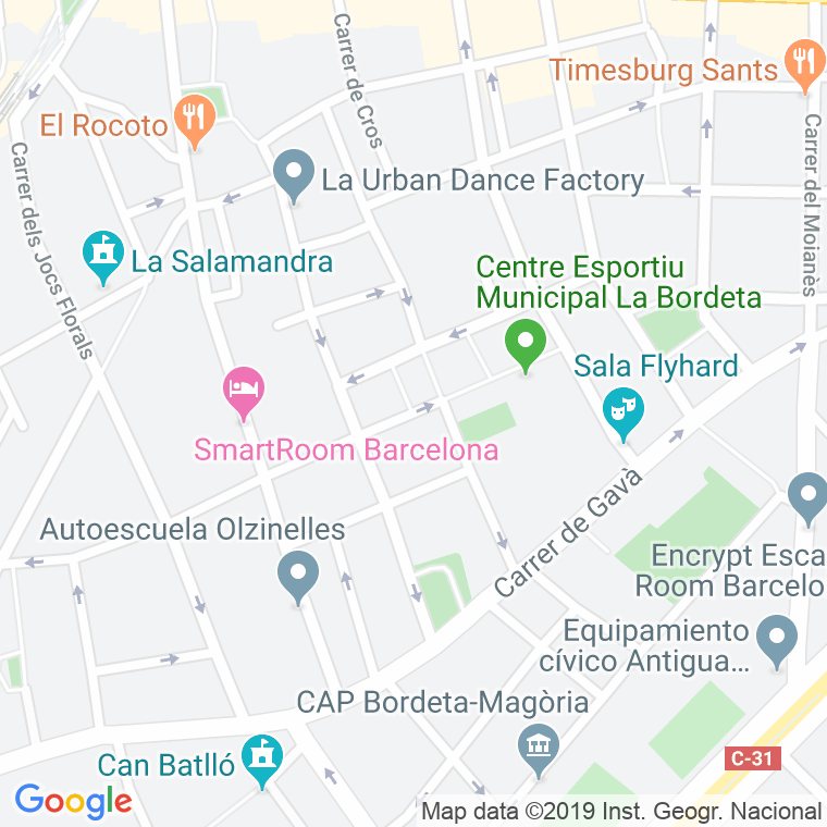 Código Postal calle Farga, plaça en Barcelona