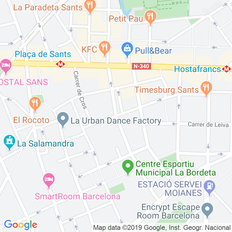 Código Postal calle Guadiana en Barcelona