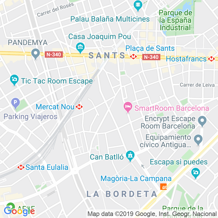 Código Postal calle Jocs Florals   (Impares Del 25 Al Final)  (Pares Del 28 Al Final) en Barcelona