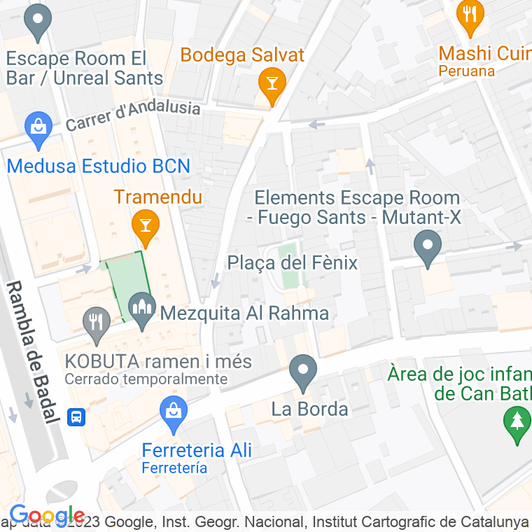 Código Postal calle Masriera en Barcelona