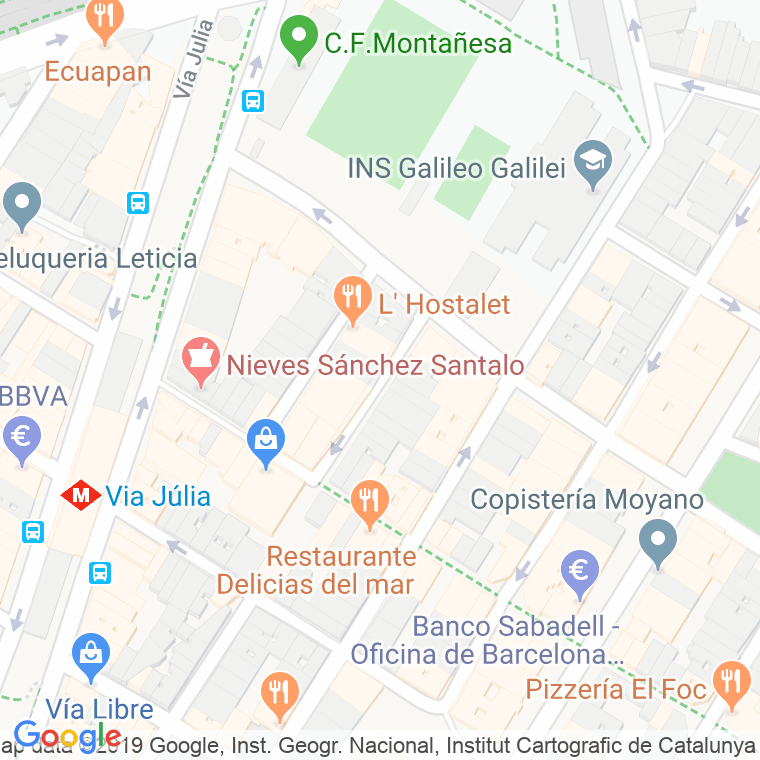 Código Postal calle Pons en Barcelona