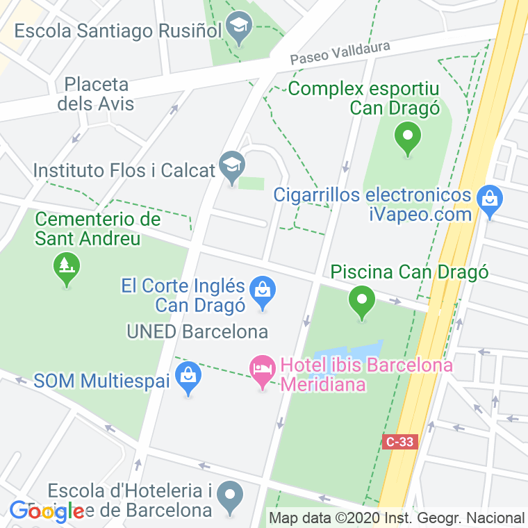 Código Postal calle Rossello I Porcell en Barcelona