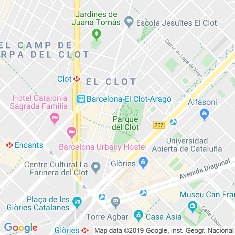 Código Postal calle Escultors Claperos en Barcelona