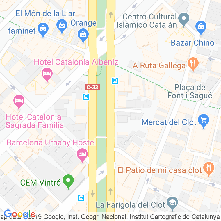 Código Postal calle Meridional, De en Barcelona