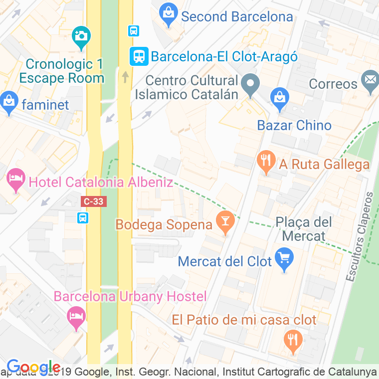 Código Postal calle Sequia Comtal en Barcelona