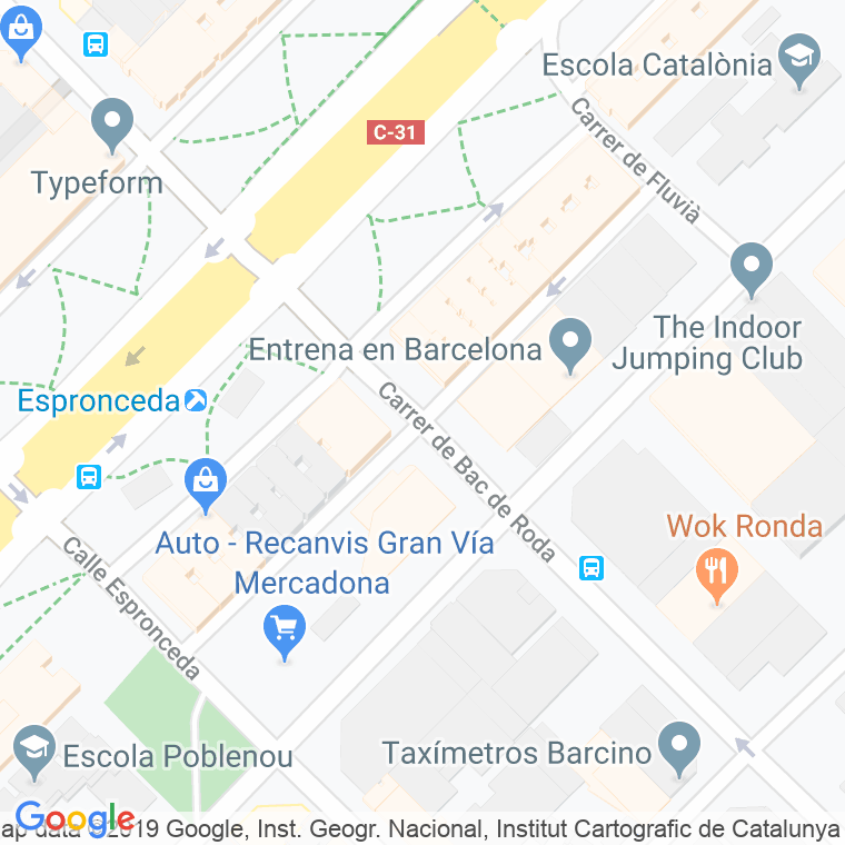 Código Postal calle Textil, Del, passatge (Impares Del 1 Al 17)  (Pares Del 2 Al 16) en Barcelona